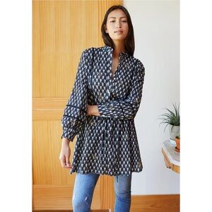 Emerson Fry Black and White Patterned Tunic